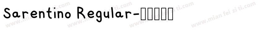 Sarentino Regular字体转换